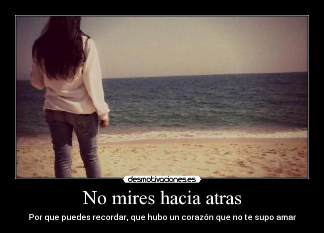 carteles mires hacia tras desmotivaciones