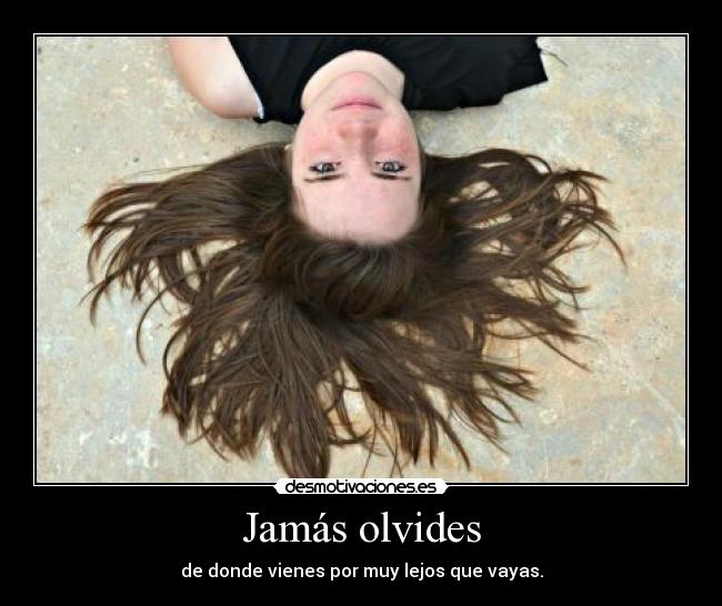 Jamás olvides -