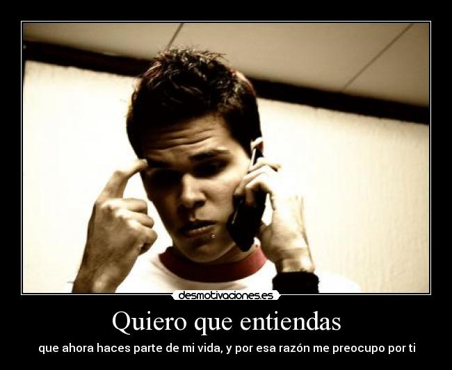 Quiero que entiendas -