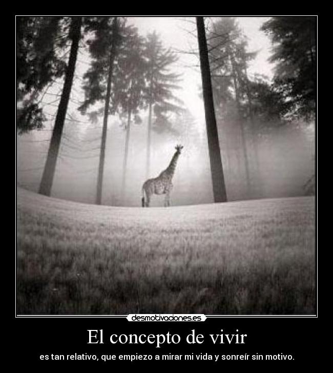 El concepto de vivir -