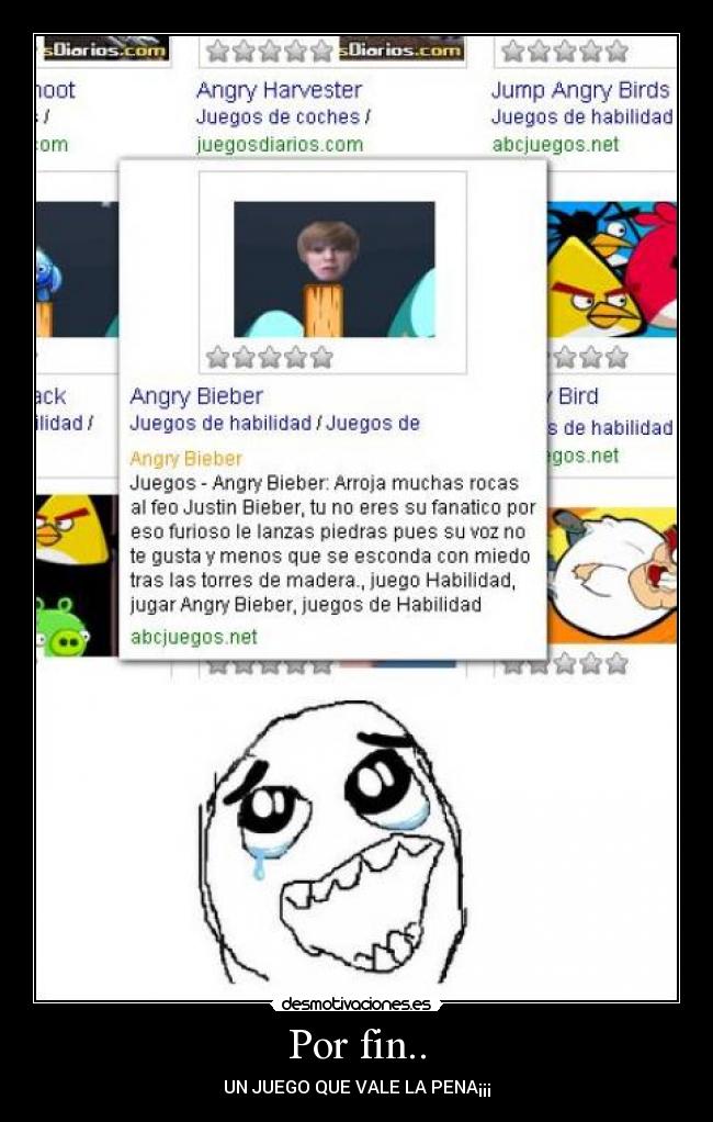 Por fin.. - UN JUEGO QUE VALE LA PENA¡¡¡