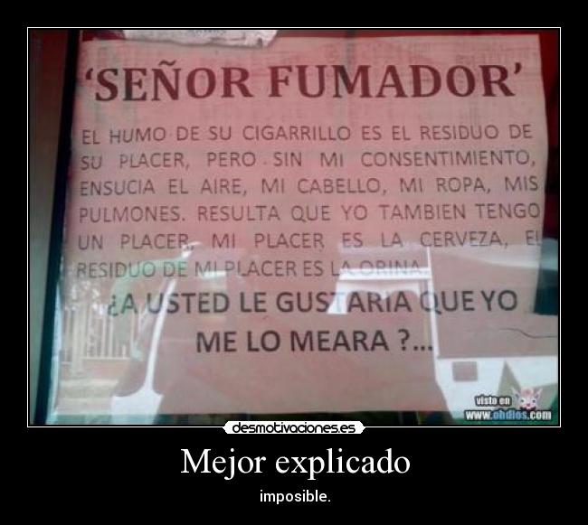 Mejor explicado - imposible.