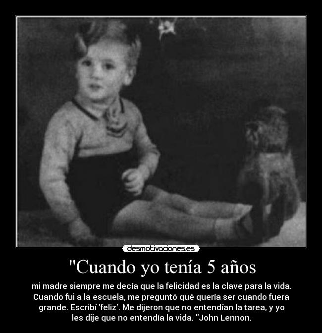 Cuando yo tenía 5 años - 