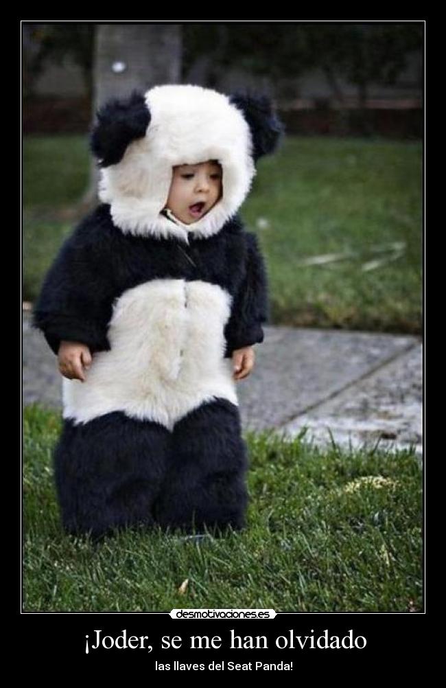 ¡Joder, se me han olvidado - las llaves del Seat Panda!