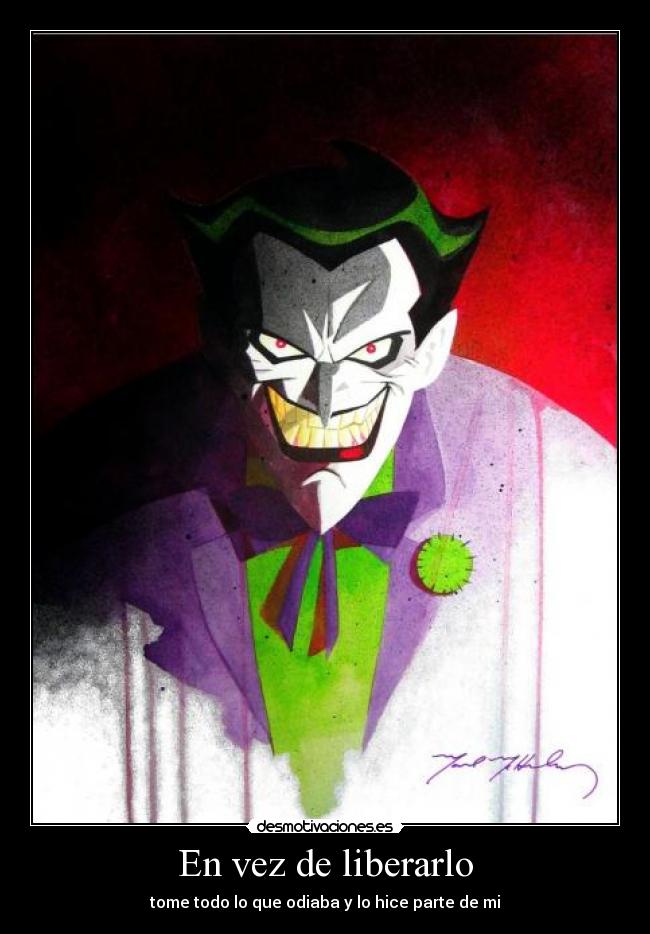 En vez de liberarlo -