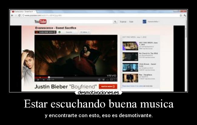 Estar escuchando buena musica - 