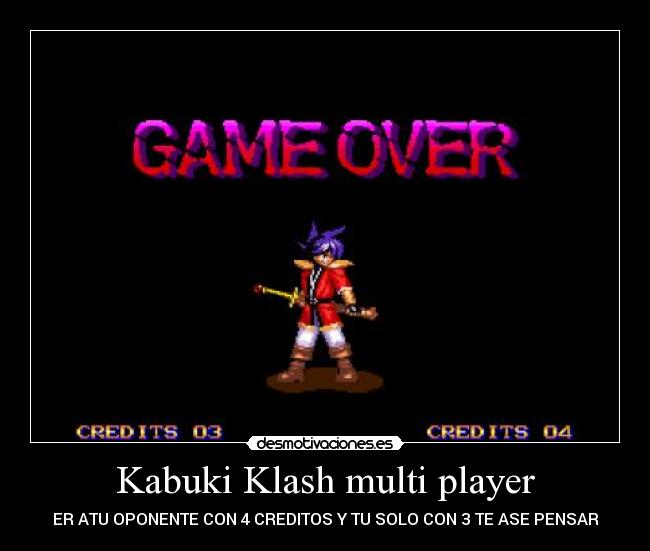 carteles kabuki klash juego desmotivaciones