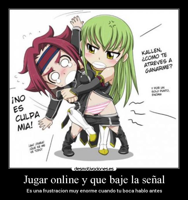 carteles anime code geass kallen desmotivaciones
