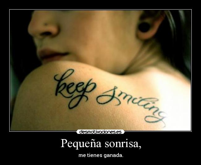 Pequeña sonrisa, - 