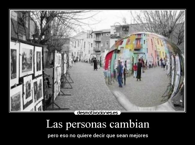 Las personas cambian - 