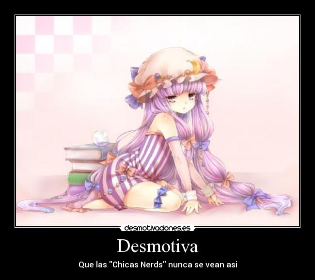 carteles desmotiva anime touhou nerd patchouli desmotivaciones