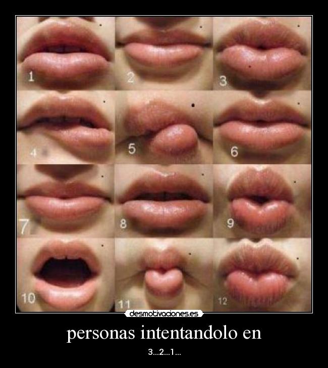 personas intentandolo en - 3...2...1...