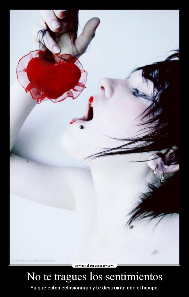 No te tragues los sentimientos - 