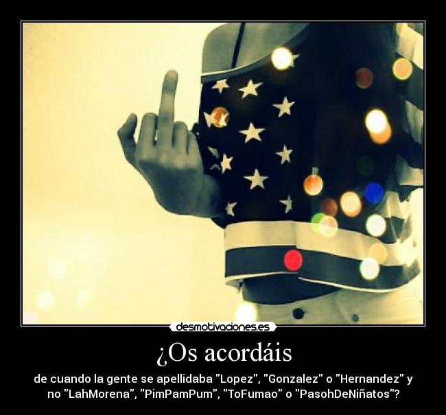 ¿Os acordáis -