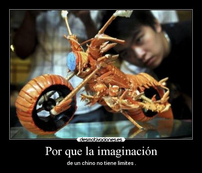 Por que la imaginación - de un chino no tiene limites .