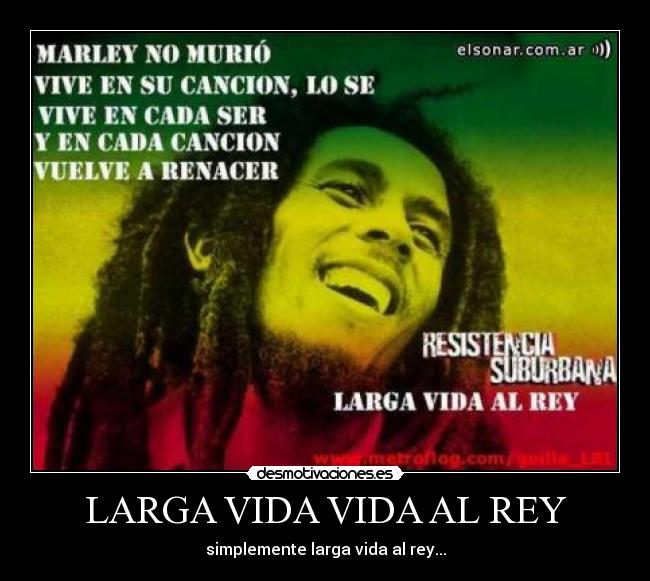 carteles vida vida amo bob marley desmotivaciones