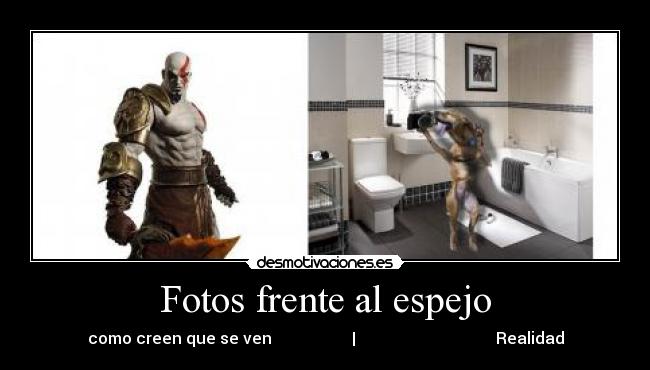 Fotos frente al espejo - como creen que se ven | Realidad