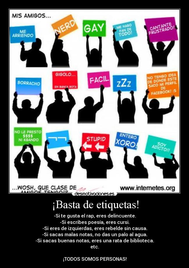 ¡Basta de etiquetas! - 