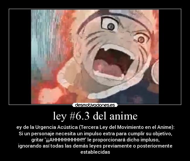 ley #6.3 del anime - 