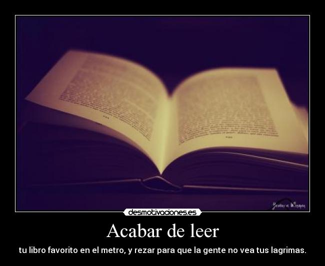 Acabar de leer -