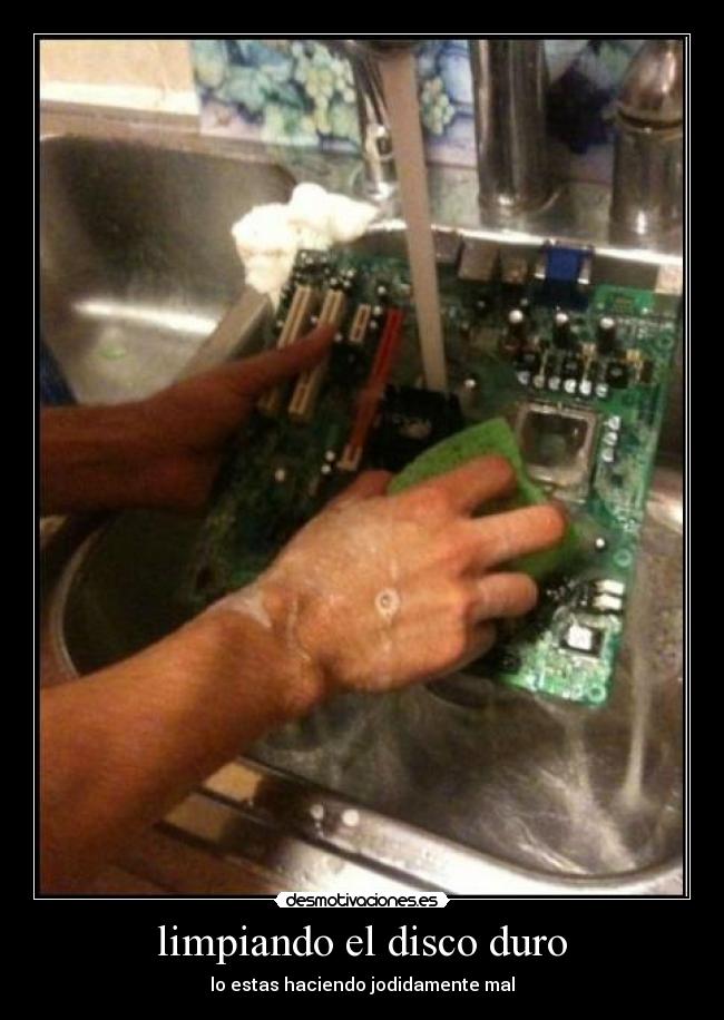 limpiando el disco duro -