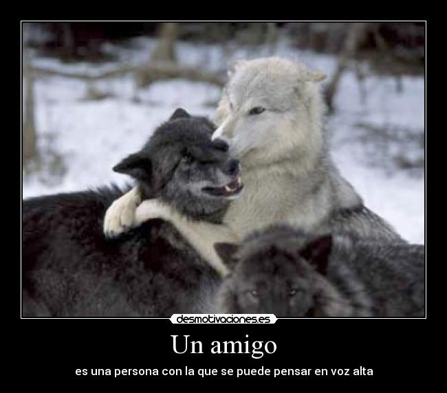 Un amigo -