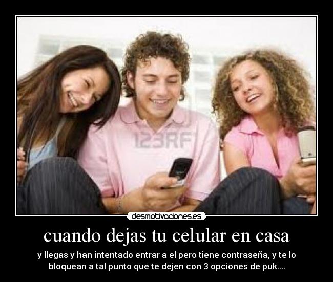 cuando dejas tu celular en casa - 