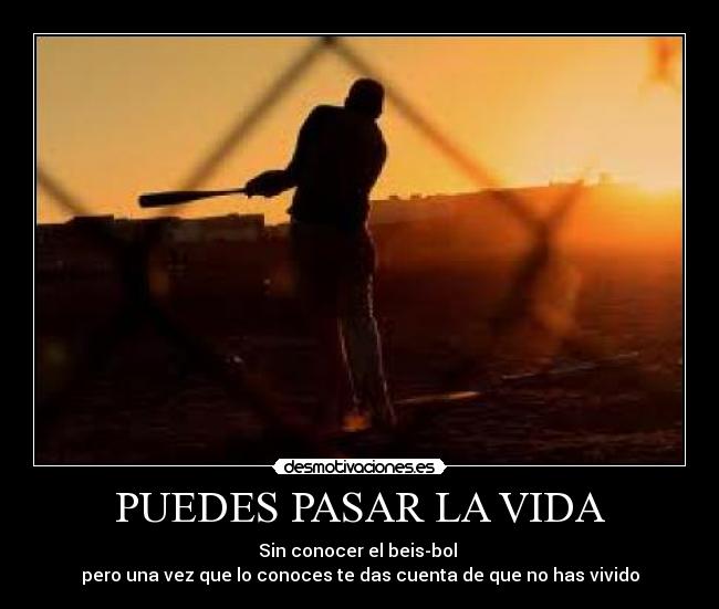 carteles vida beisbol desmotivaciones