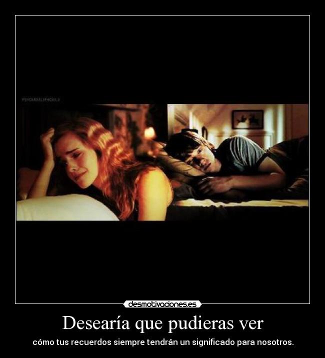 Desearía que pudieras ver -