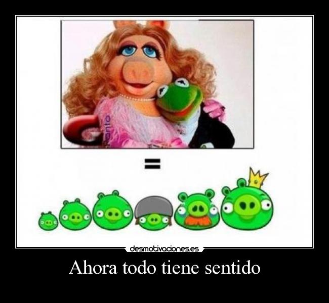 Ahora todo tiene sentido -