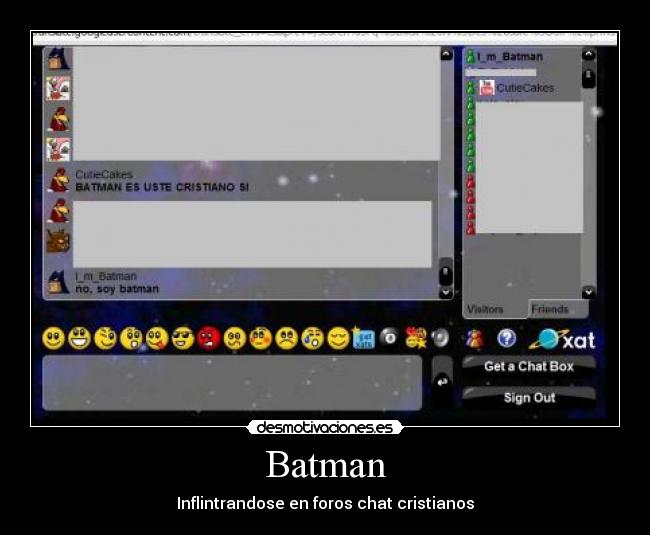 Batman - Inflintrandose en foros chat cristianos