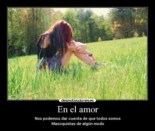 En el amor -