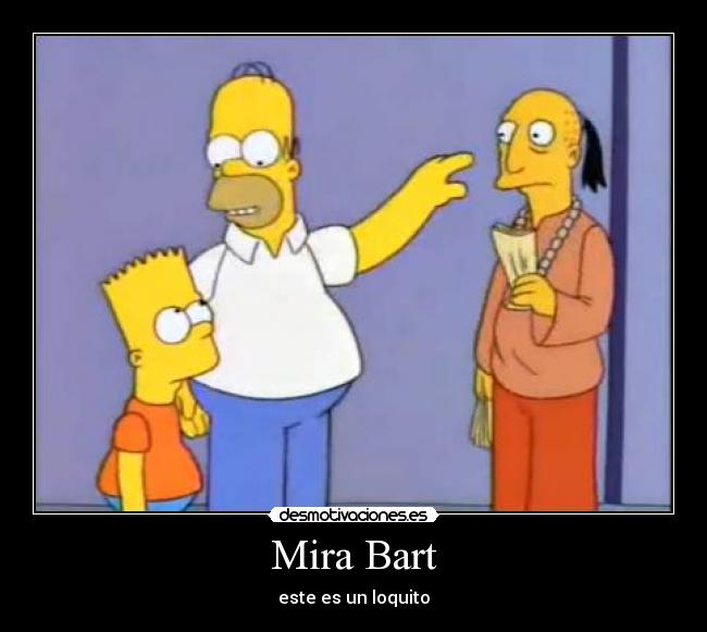 Mira Bart - este es un loquito