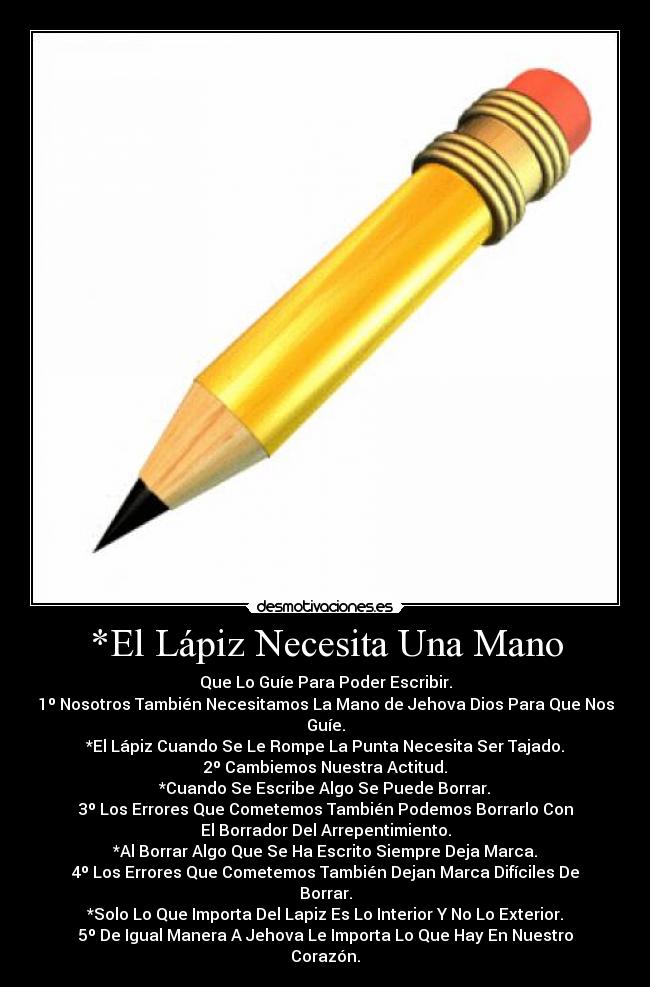 *El Lápiz Necesita Una Mano -