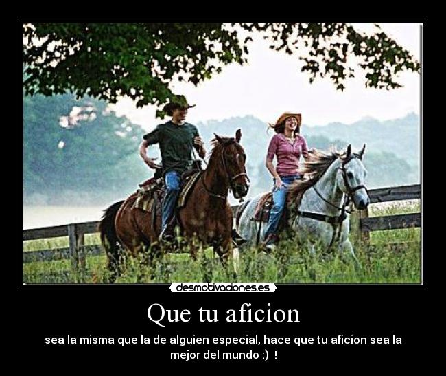 Que tu aficion - 