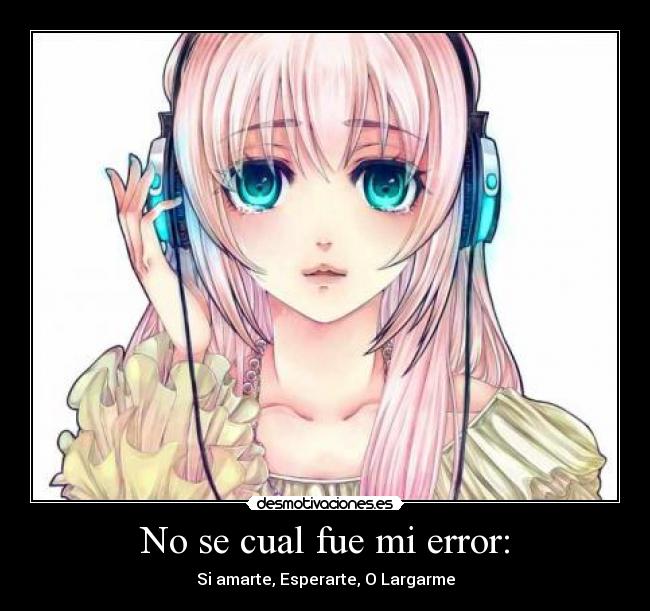 No se cual fue mi error: - 