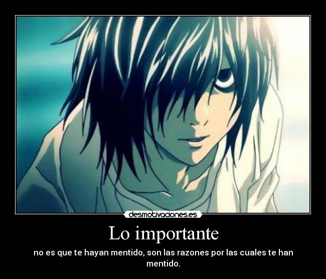 carteles harukaze death note lawiet ryuzaki anime manga otaku gotian desmotivaciones