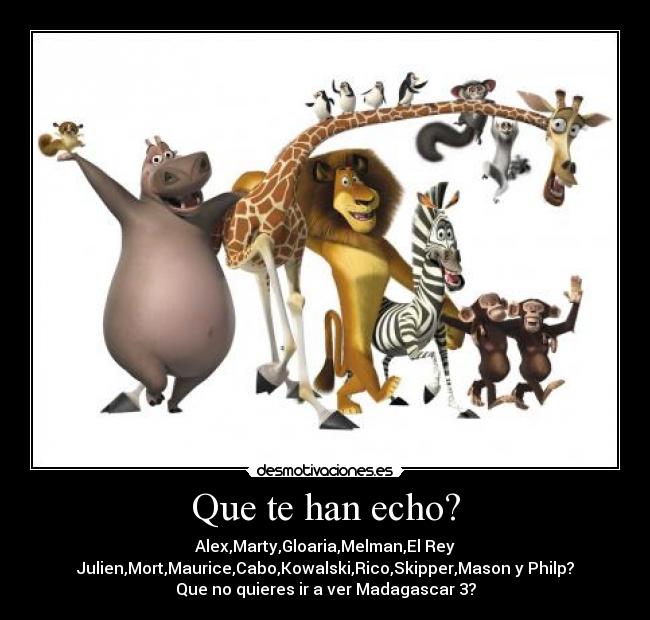 carteles madagascar desmotivaciones