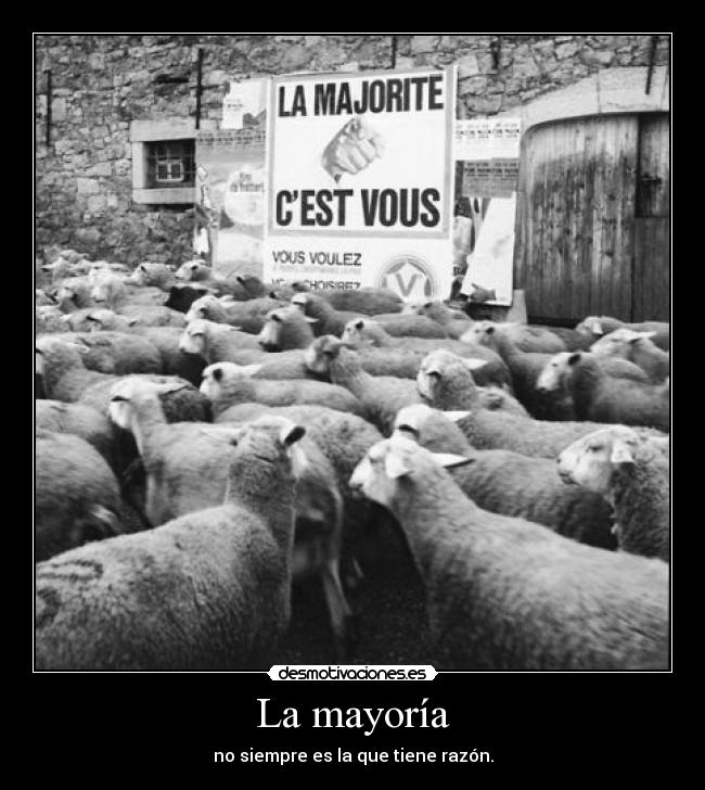 carteles the unthinking majority desmotivaciones