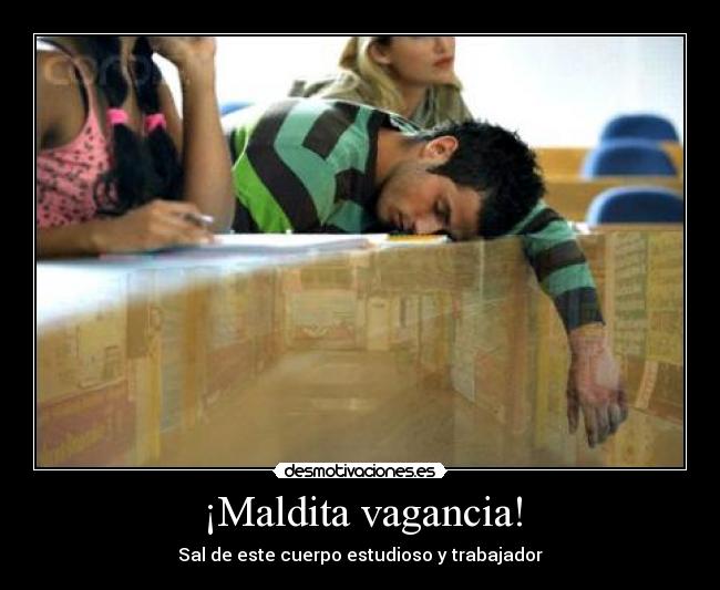 ¡Maldita vagancia! -