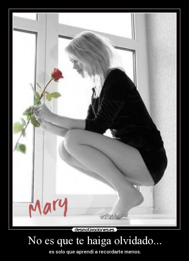 No es que te haiga olvidado... -