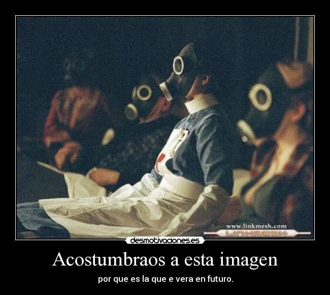 Acostumbraos a esta imagen - por que es la que e vera en futuro.