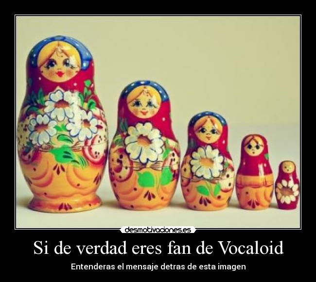 Si de verdad eres fan de Vocaloid -