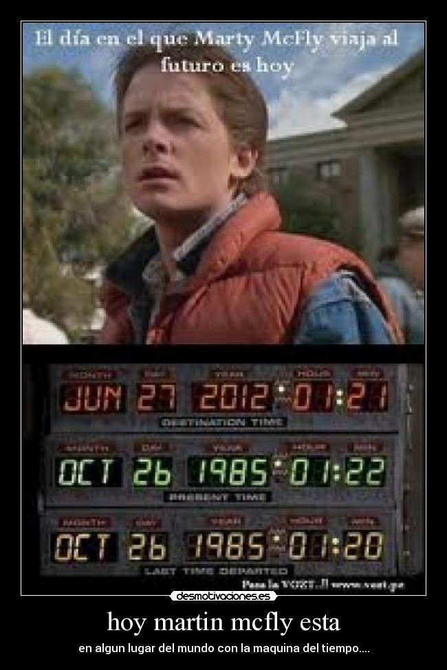 hoy martin mcfly esta -