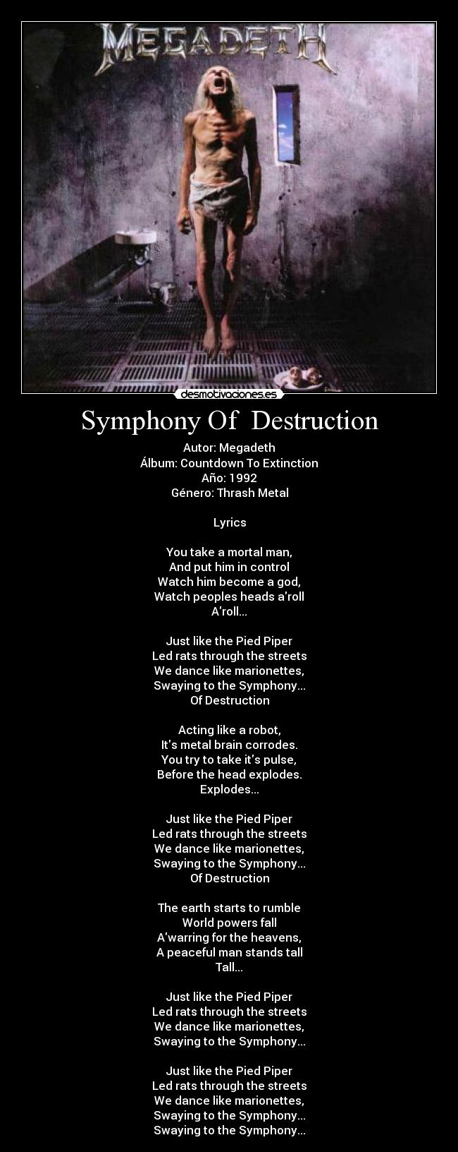 carteles los justicieros cancionerorock randomusername symphony destruction desmotivaciones