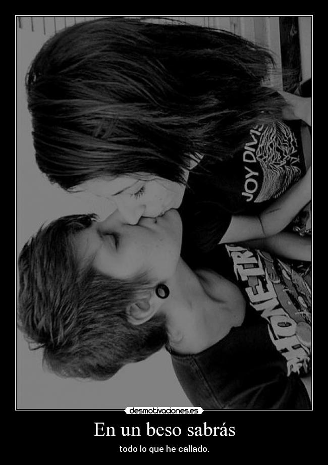 En un beso sabrás -
