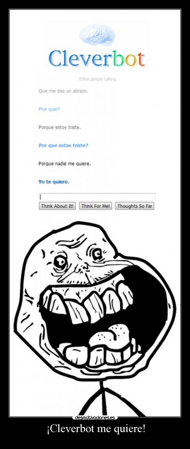 ¡Cleverbot me quiere! -
