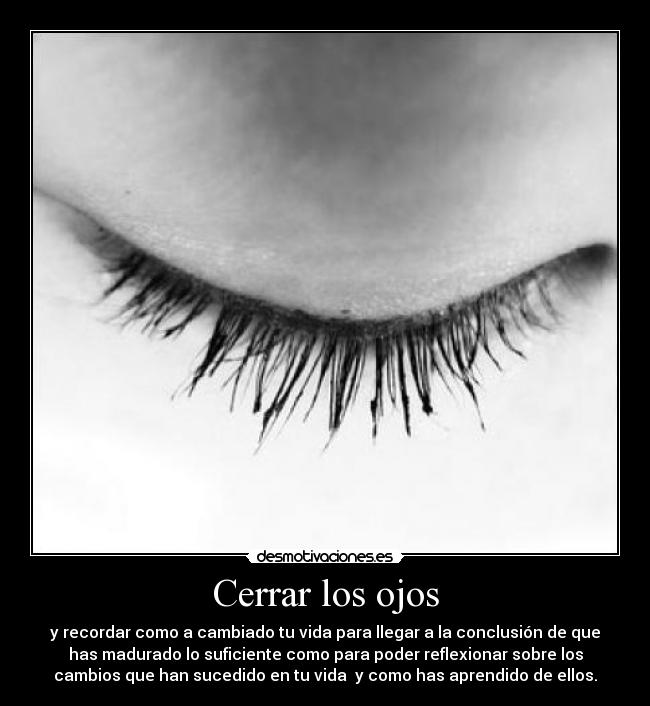 Cerrar los ojos - 