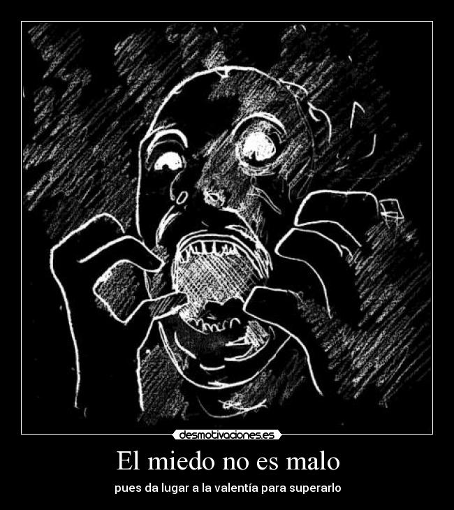 El miedo no es malo - 