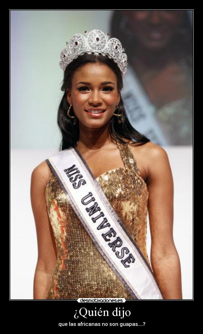 ¿Quién dijo - que las africanas no son guapas....?